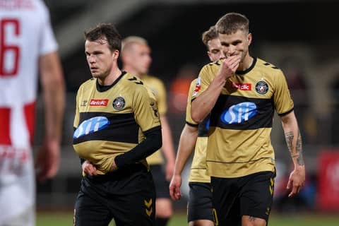 Football. Betclic I Liga. Pogon Grodzisk Mazowiecki - Polonia Warszawa. 14.03.2026