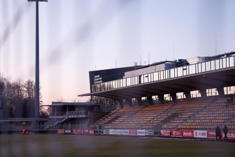 Football. Betclic I Liga. Pogon Grodzisk Mazowiecki - Polonia Bytom. 28.02.2026