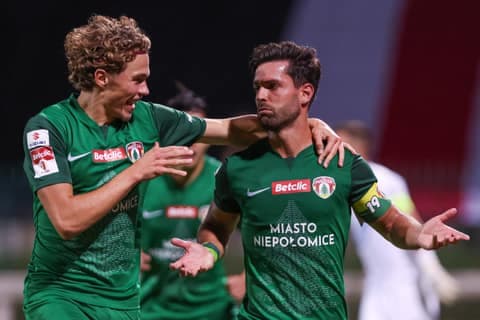 Football. Betclic 1 Liga. Polonia Warszawa - Puszcza Niepolomice. 20.09.2025