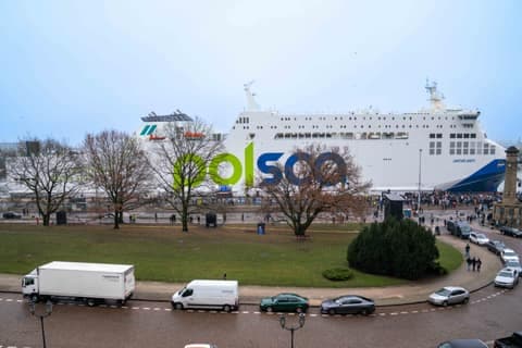 Christening of the new ferry Jantar Unity. Szczecin. 17.01.2026