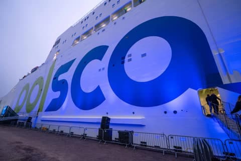 Christening of the new ferry Jantar Unity. Szczecin. 17.01.2026