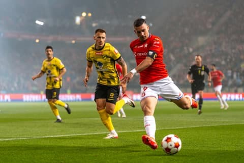 Football. Betclic 1 Liga. Wisla Krakow - Ks Wieczysta Krakow. 02.10.2025