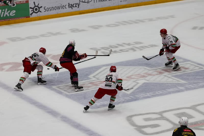 Ice Hockey. Tauron Hokej Liga. Zaglebie Sosnowiec - Polonia Bytom. 24.10.2025