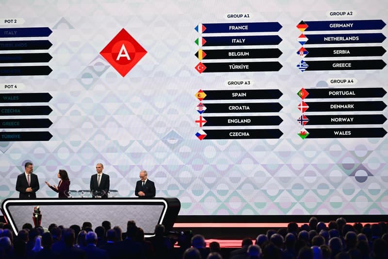 Football. UEFA Nations League. Draw. 12.02.2026
