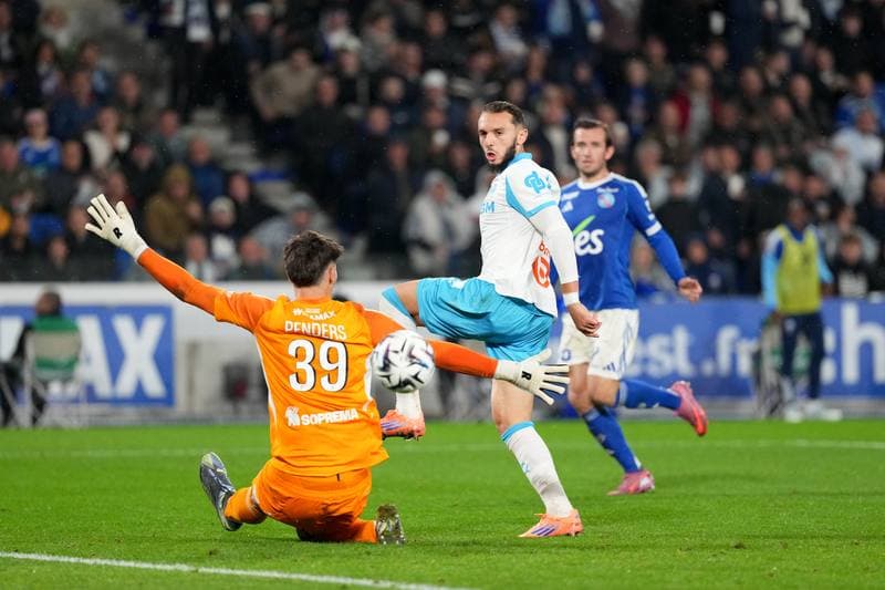 Football. Ligue 1. RC Strasbourg Alsace - Olympique de Marseille. 26.09.2025