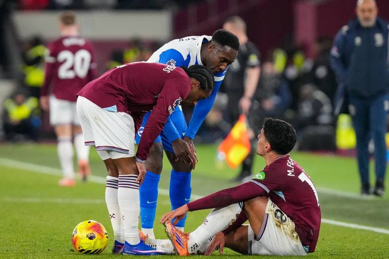 Football. Premier League. West Ham United - Brighton & Hove Albion. 30.12.2025