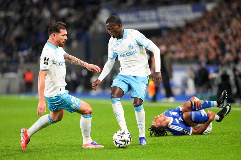 Football. Ligue 1. RC Strasbourg Alsace - Olympique de Marseille. 26.09.2025