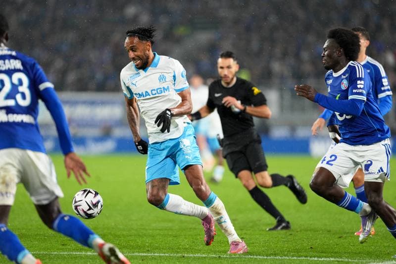 Football. Ligue 1. RC Strasbourg Alsace - Olympique de Marseille. 26.09.2025