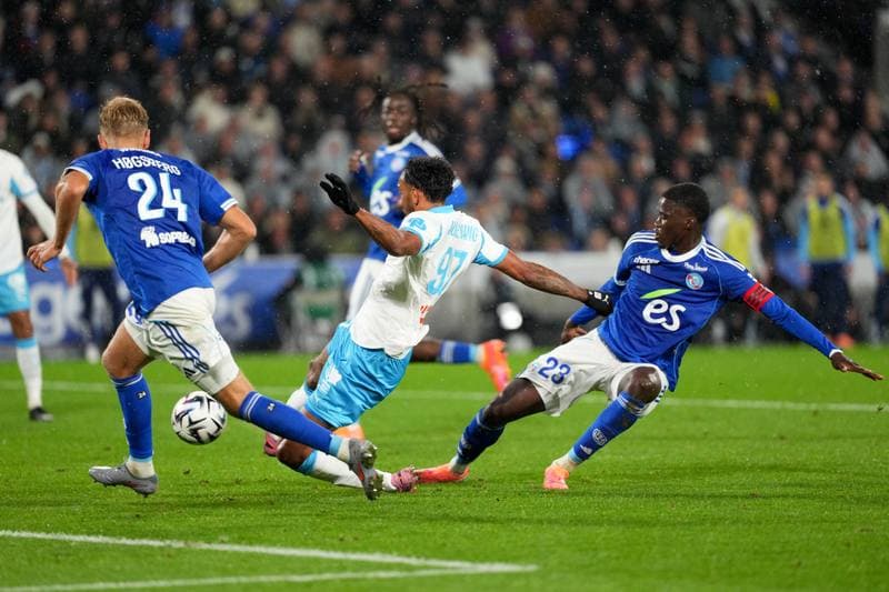 Football. Ligue 1. RC Strasbourg Alsace - Olympique de Marseille. 26.09.2025