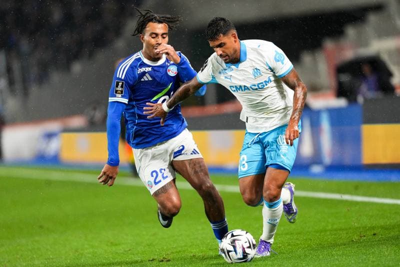 Football. Ligue 1. RC Strasbourg Alsace - Olympique de Marseille. 26.09.2025