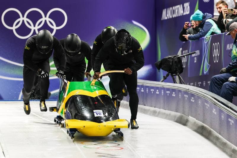 Bobsleigh. XXV Olympic Winter Games. Official Training. 19.02.2026