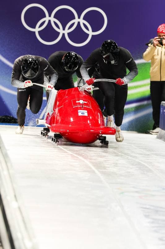 Bobsleigh. XXV Olympic Winter Games. Official Training. 19.02.2026