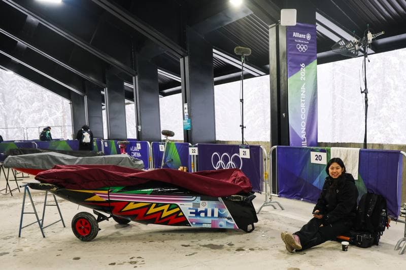 Bobsleigh. XXV Olympic Winter Games. Official Training. 19.02.2026