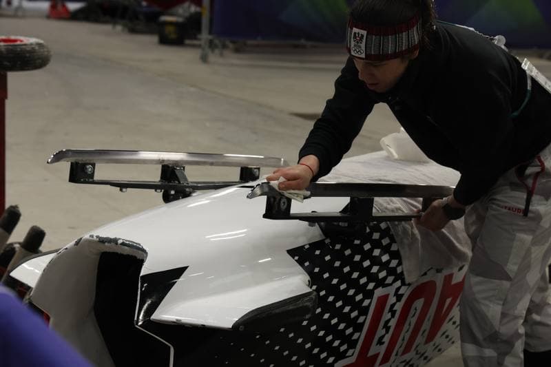 Bobsleigh. XXV Olympic Winter Games. Official Training. 19.02.2026
