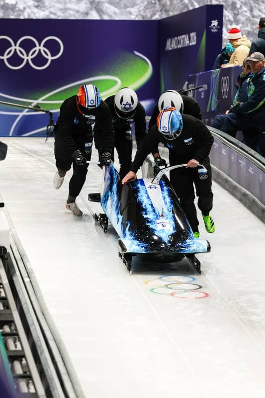 Bobsleigh. XXV Olympic Winter Games. Official Training. 19.02.2026