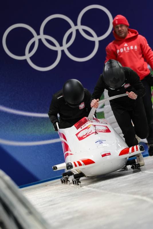 Bobsleigh. XXV Olympic Winter Games. Official Training. 19.02.2026