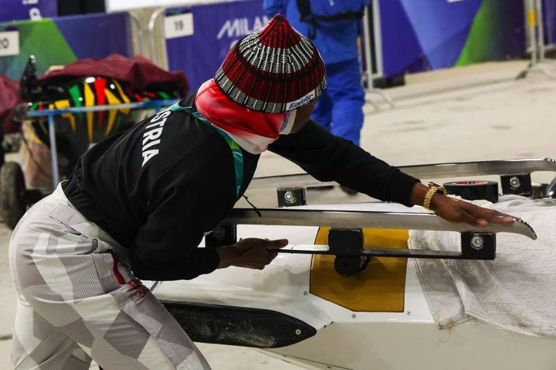 Bobsleigh. XXV Olympic Winter Games. Official Training. 19.02.2026