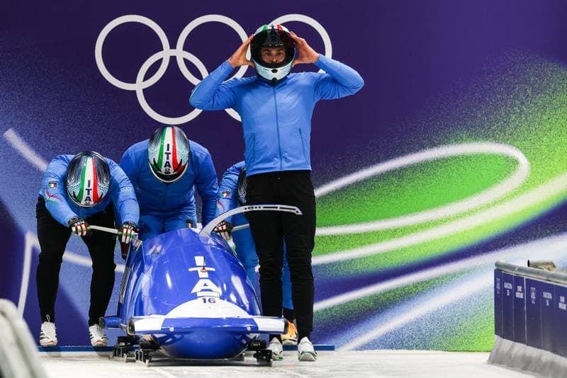 Bobsleigh. XXV Olympic Winter Games. Official Training. 19.02.2026