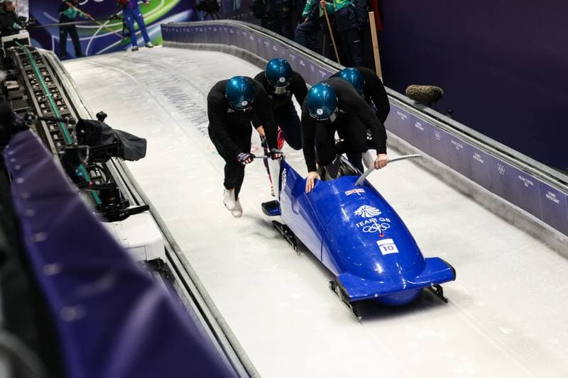 Bobsleigh. XXV Olympic Winter Games. Official Training. 19.02.2026