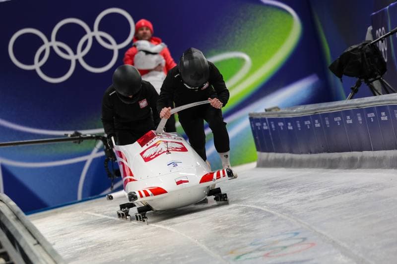 Bobsleigh. XXV Olympic Winter Games. Official Training. 19.02.2026