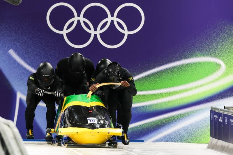 Bobsleigh. XXV Olympic Winter Games. Official Training. 19.02.2026