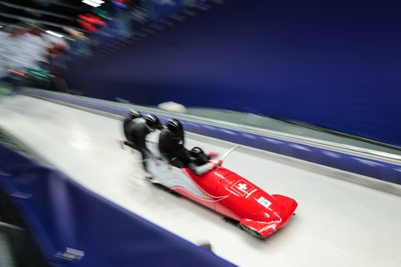 Bobsleigh. XXV Olympic Winter Games. Official Training. 19.02.2026