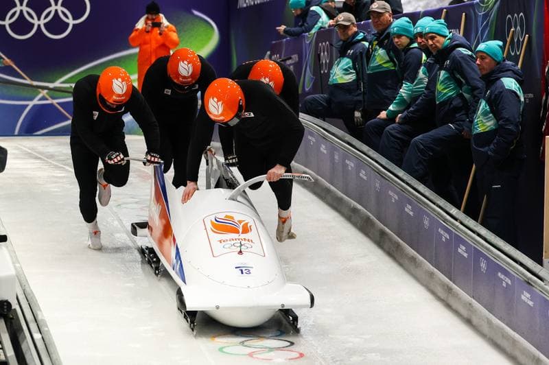 Bobsleigh. XXV Olympic Winter Games. Official Training. 19.02.2026
