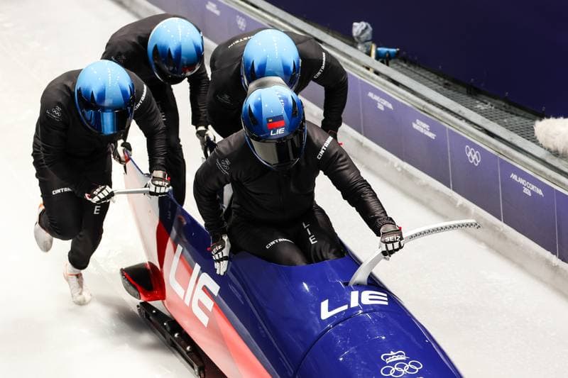 Bobsleigh. XXV Olympic Winter Games. Official Training. 19.02.2026