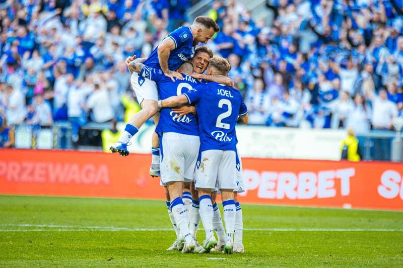 Football. PKO BP Ekstraklasa. Lech Poznan - Piast Gliwice. 24.05.2025