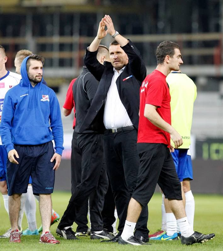 Football. T-Mobile Ekstraklasa. Podbeskidzie Bielsko Biala - Zaglebie Lubin. 27.05.2014