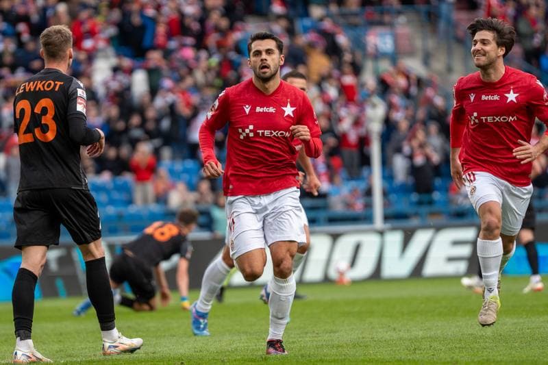 Football. Betlic 1 Liga. Wisla Krakow - Chrobry Glogow. 09.04.2025