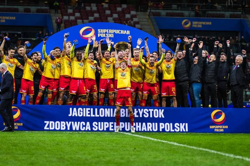 Football. Polish Supercup. Jagiellonia Bialystok - Wisla Krakow. 02.04.2025