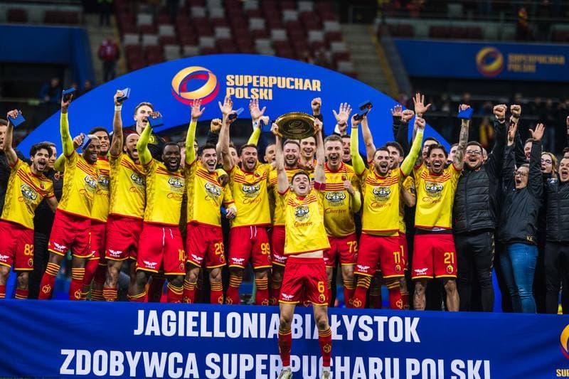 Football. Polish Supercup. Jagiellonia Bialystok - Wisla Krakow. 02.04.2025