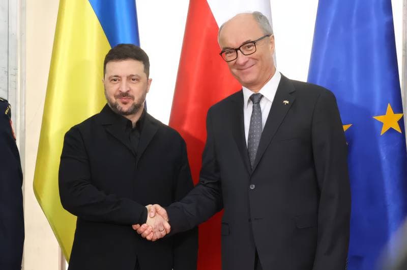 President of Ukraine Volodymyr Zelensky. Meeting with Wlodzimierz Czarzasty. 19.12.2025