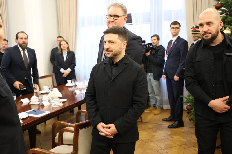 President of Ukraine Volodymyr Zelensky. Meeting with Wlodzimierz Czarzasty. 19.12.2025