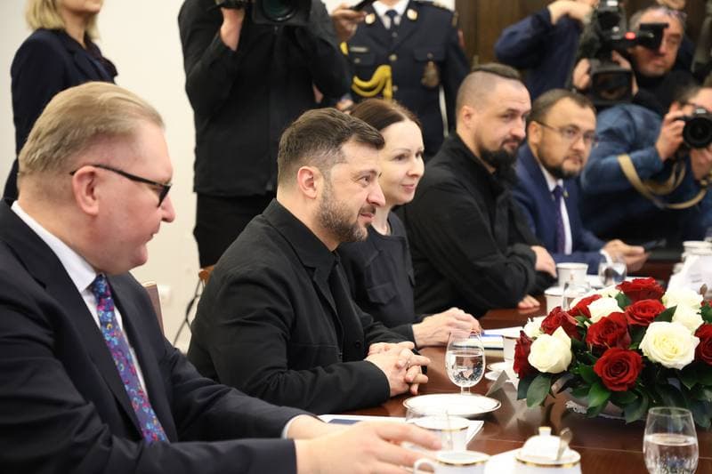 President of Ukraine Volodymyr Zelensky. Meeting with Wlodzimierz Czarzasty. 19.12.2025