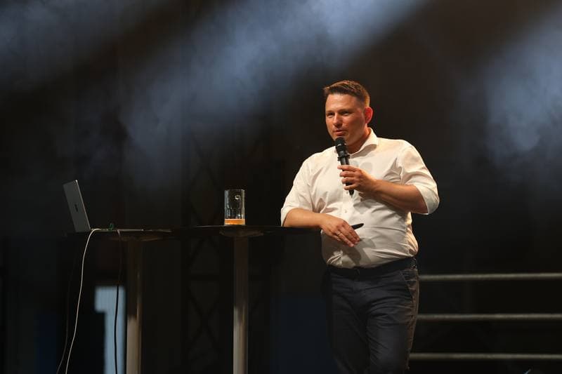 Slawomir Mentzen. Beer with Mentzen. Torun. 06.09.2025