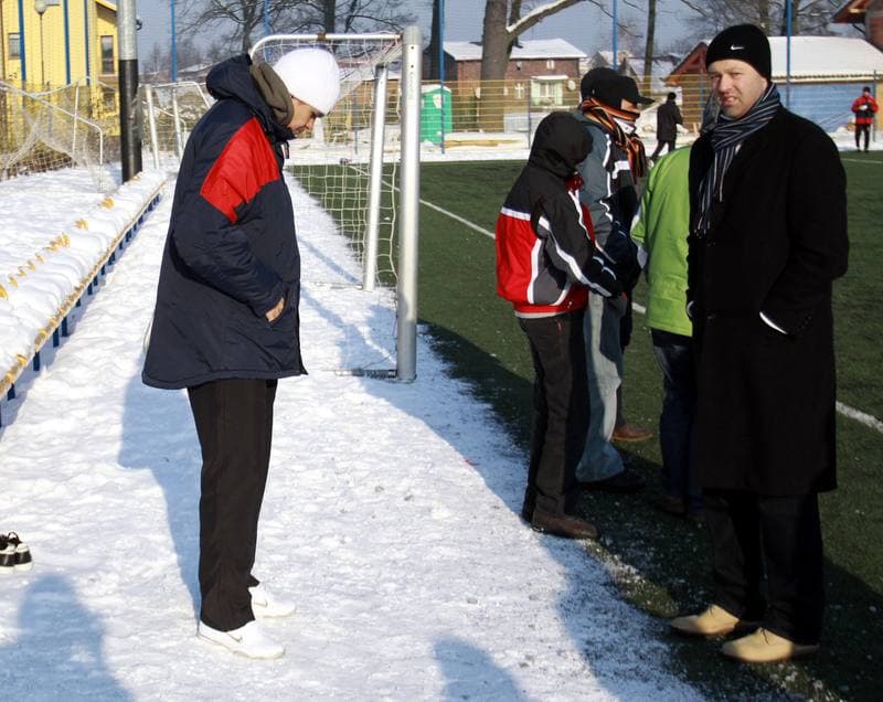 Football. Sparing. Gornik Zabrze - Odra Wodzislaw. 23.01.2010