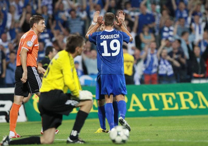 Football. European League. Ruch Chorzow - Szachtior Karaganda. 08.07.2010