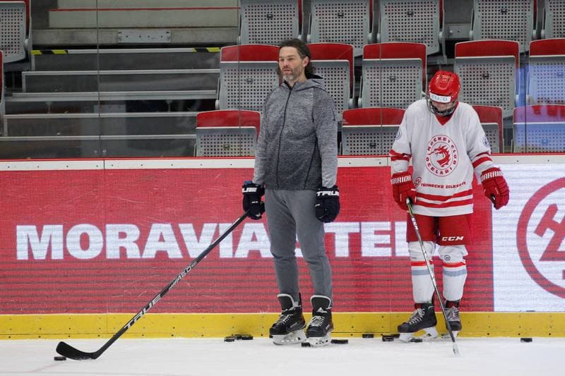 Ice Hockey. Ocelari Trinec. Training. 21.10.2018