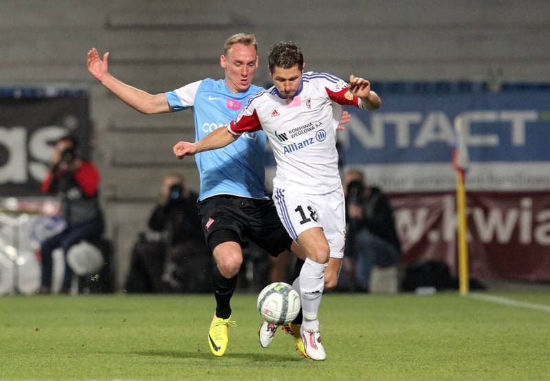 Football. T-Mobile Ekstraklasa. Gornik Zabrze - Cracovia Krakow. 28.10.2013