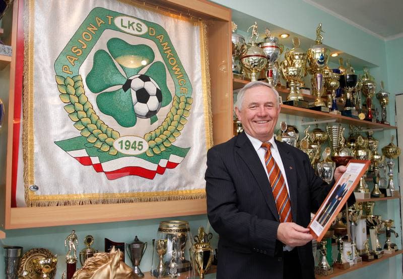 Football. LKS Pasjonat Dankowice. Press Conference. 15.04.2015