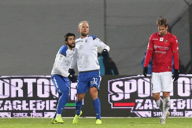 Football. Lotto Ekstraklasa. Zaglebie Sosnowiec - Lech Poznan. 16.12.2018