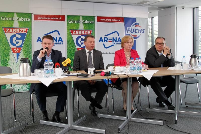 Football. Gornik Zabrze. Press Conference. 27.05.2016