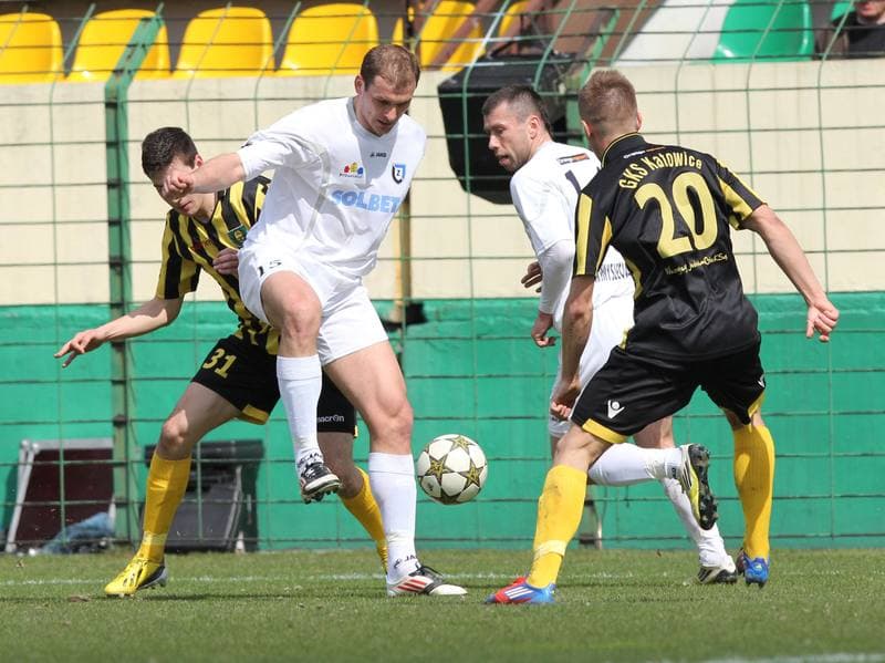 Football. I liga. GKS Katowice - Zawisza Bydgoszcz. 14.04.2013