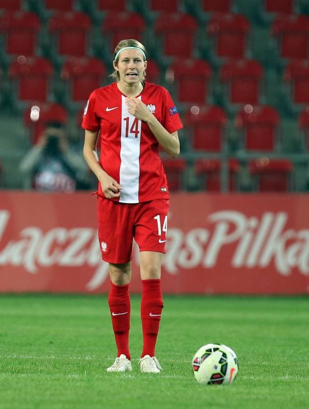 Football. Women's European Championship Qualifiers. Poland - Denmark. 07.04.2016