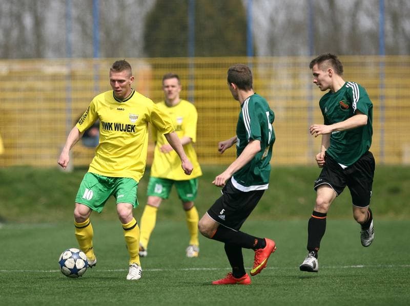 Football. Liga Okregowa. Rozwoj II Katowice - Gornik MK Katowice. 12.04.2015