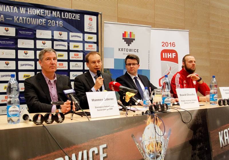Ice Hockey. Poland national team. Press Conference. 22.04.2016