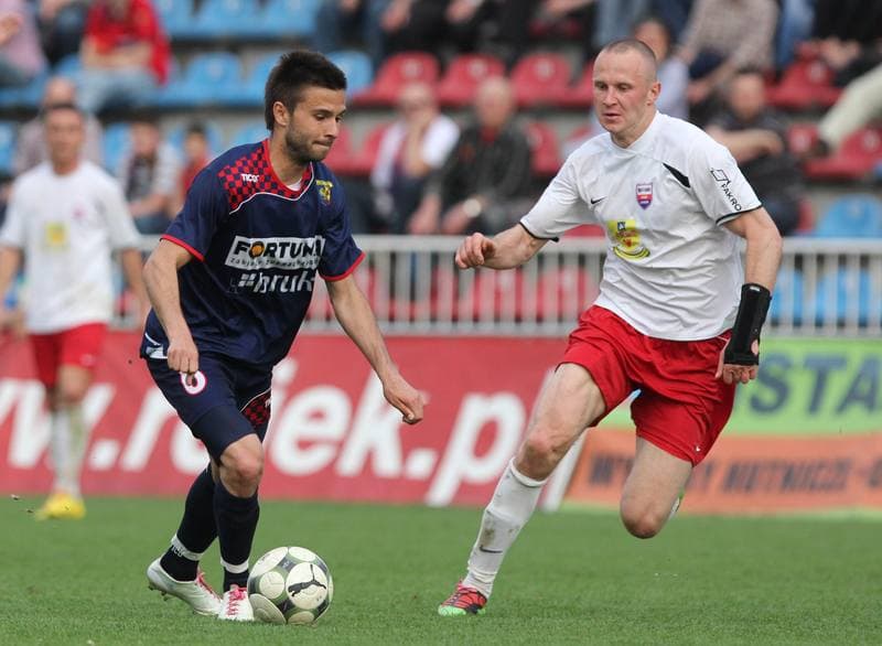 Football. I liga. Odra Wodzislaw - Kolejarz Stroze. 23.04.2011