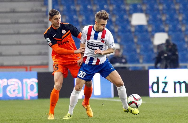 Football. PKO BP Ekstraklasa. Podbeskidzie Bielsko Biala - Zaglebie Lubin. 22.11.2015